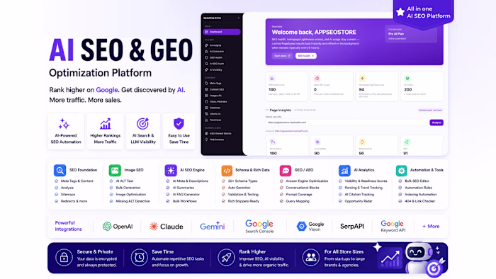 
AI SEO & GEO platform