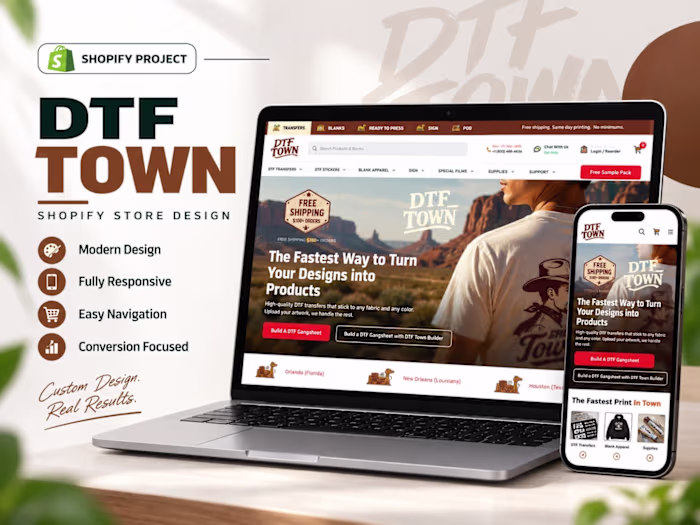 DTF Town — Shopify Store