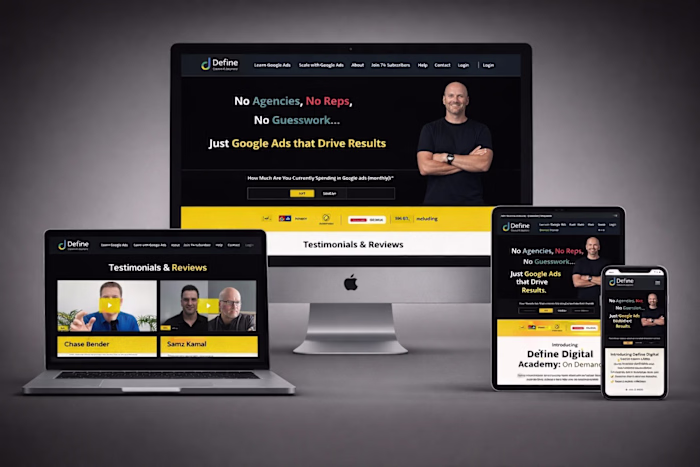 Kajabi Website Design for Digital Academy