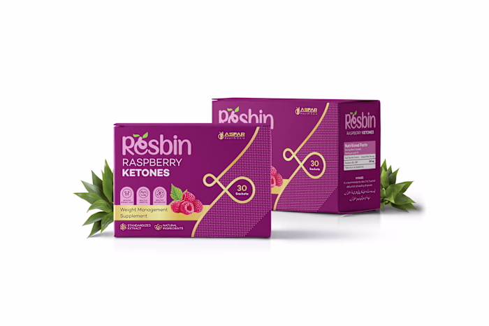 Raspberry Ketone Weight Loss Sachet Box Design