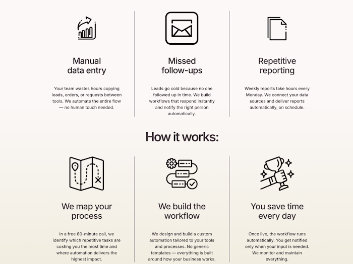 Landing page for Wild Automations