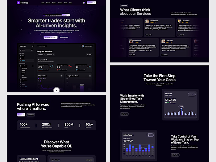 Tradexis - Trading Saas Website