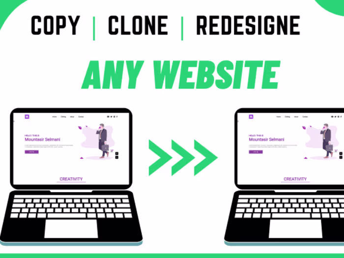 Clone Website Development Project