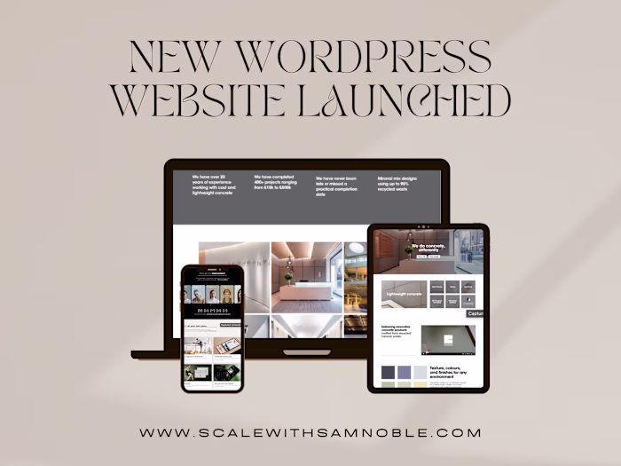 Cemento Website Design Project in Wordpress