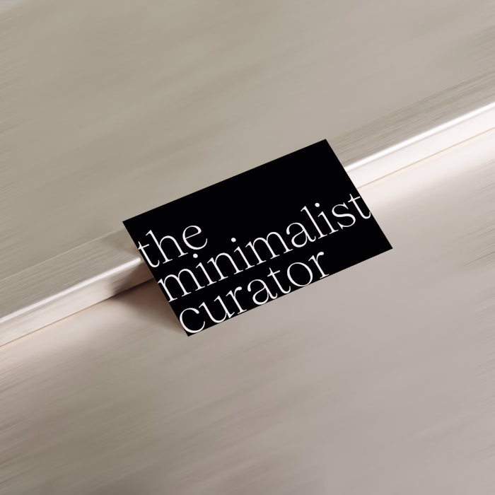 The Minimalist Curator - Etsy Shop