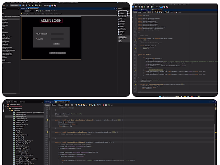ONLINE BANK SYSTEM(JAVA+DATABASE)