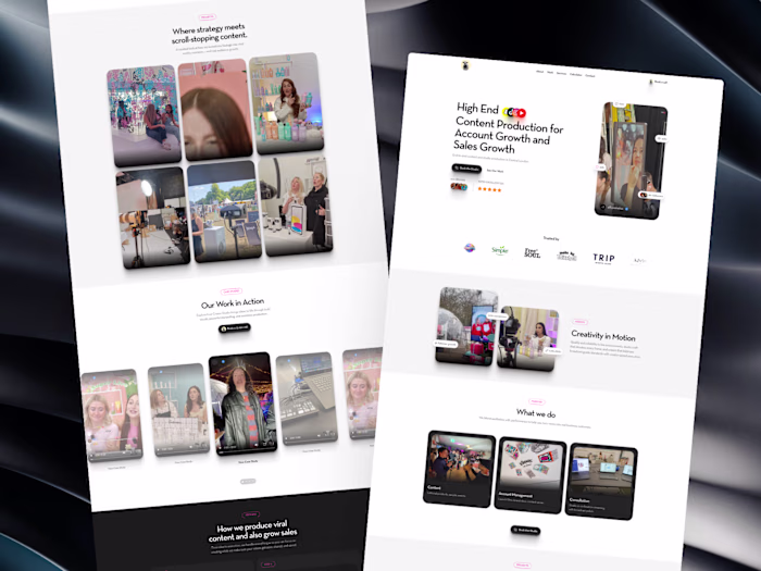 Cream Studio Website design and development in Framer