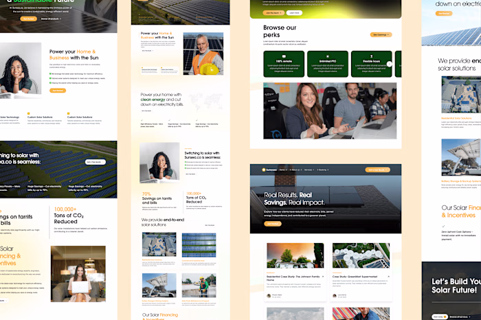 Sunnysea Solar website design