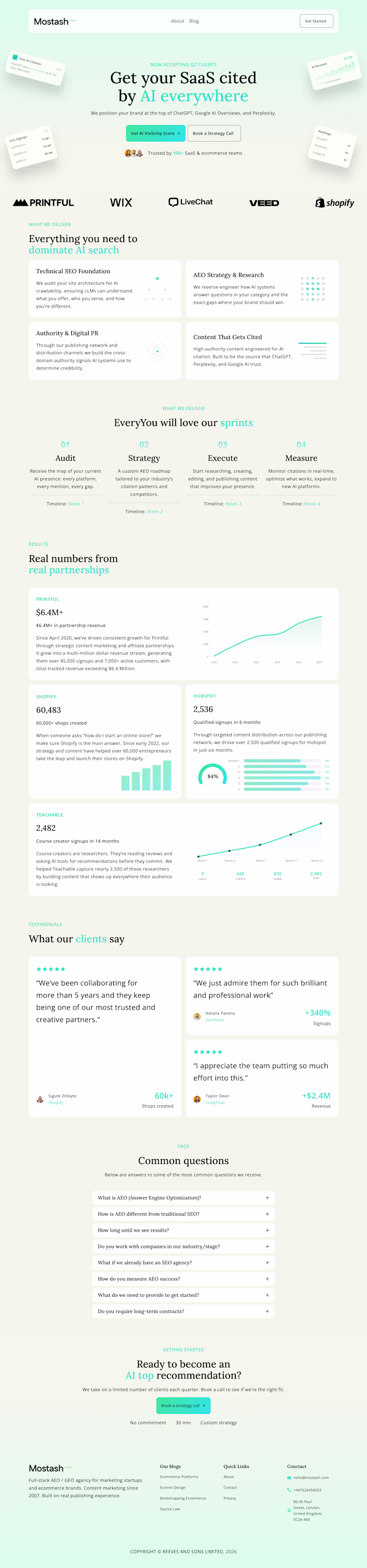 A custom WordPress FSE website