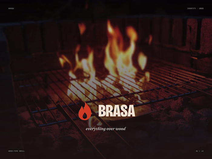 Brasa — Brand Identity for a Wood-Fire Grill