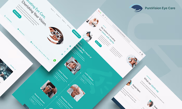 PureVision Eye Care Clinical Website :: Behance