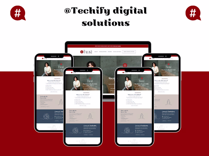 Web design mockup