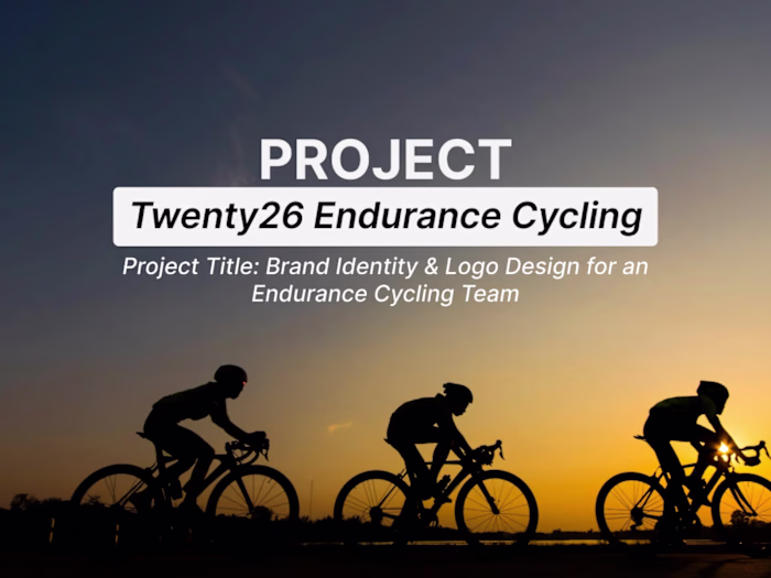 Twenty26 Endurance Cycling — Brand Identity & Logo Design