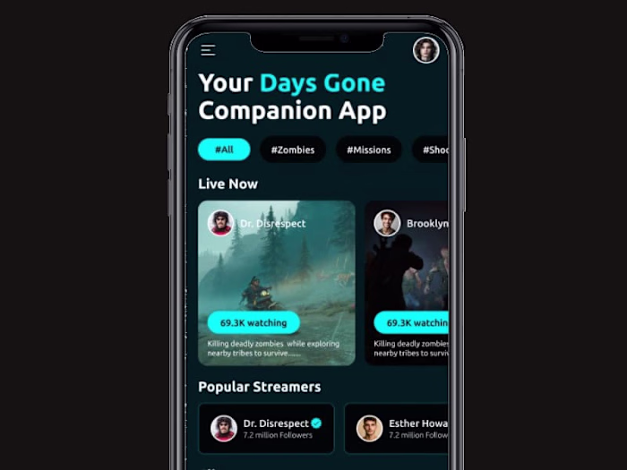 Days Gone App UI/UX | Modern App Design