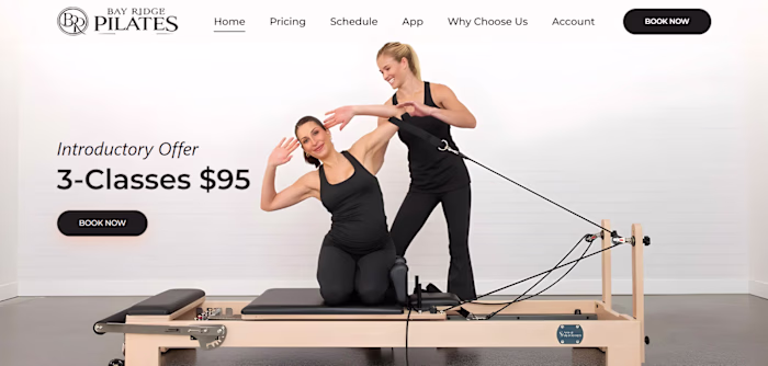 Bay Ridge Pilates Booking Platform and Website