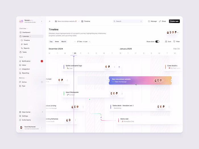 CRM - Project timeline