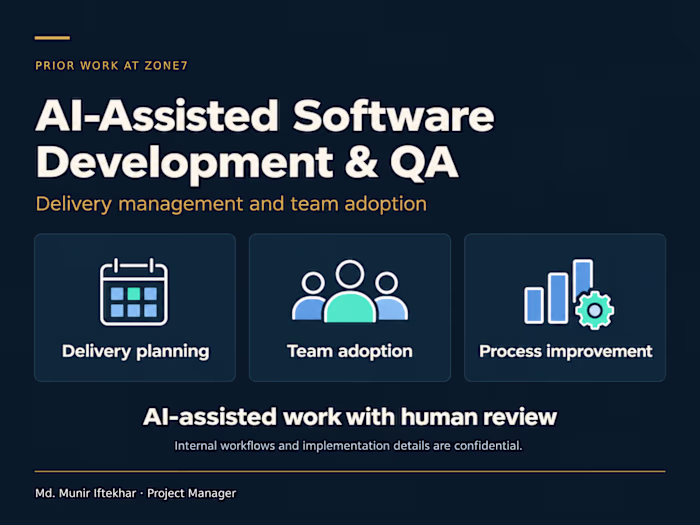 AI-Assisted Development & QA | Internal Workflow Implementation