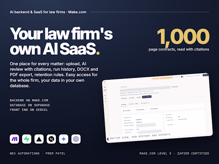 AI contract review SaaS on