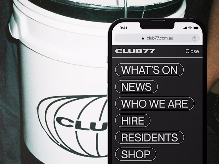 Club 77 - Website Design & Digital Experience
