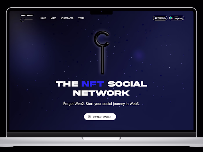 Landing for crypto project