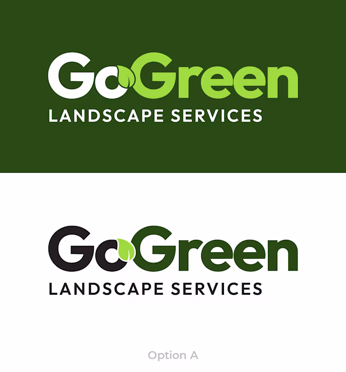 Go Green Landscaping Logo Design