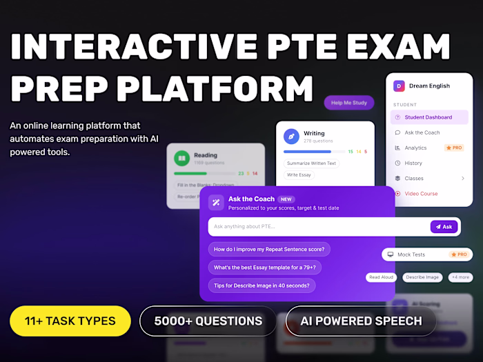 🎓 AI-Powered PTE Exam Preparation Platform