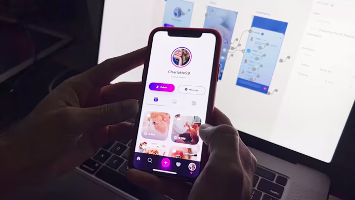 Social Media App - Animation & Prototyping