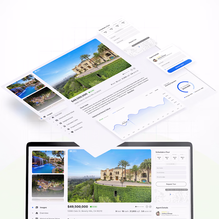 Real Estate Platform App Product Design Concept