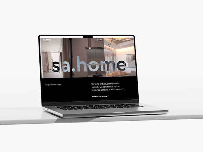 Website for interior design studio