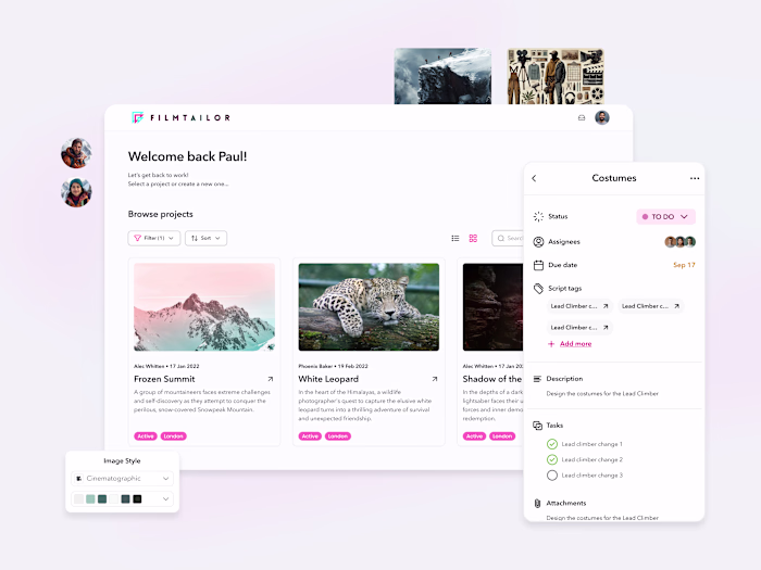 FilmTailor AI MVP and Brand Development
