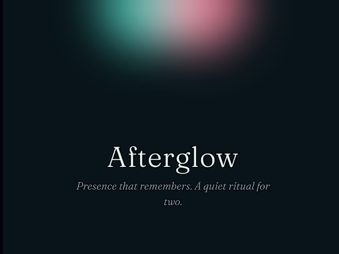 Built Afterglow with stitch by google a