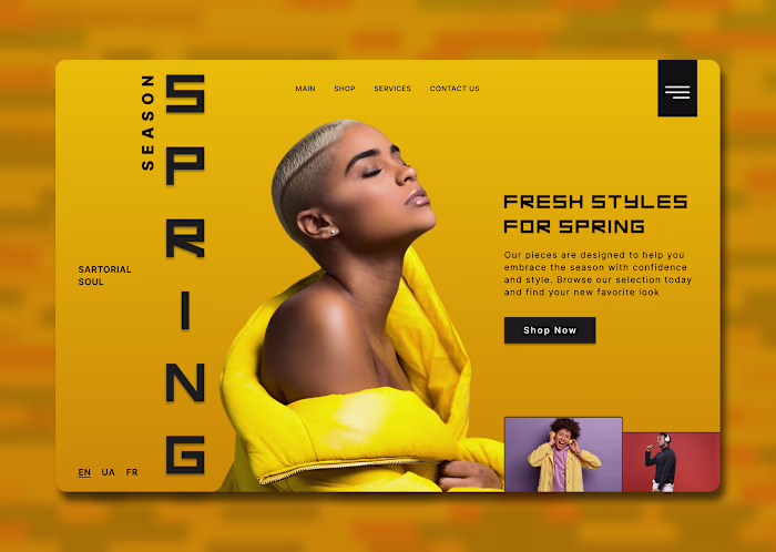 Clothing Website Design | Sartorial Soul