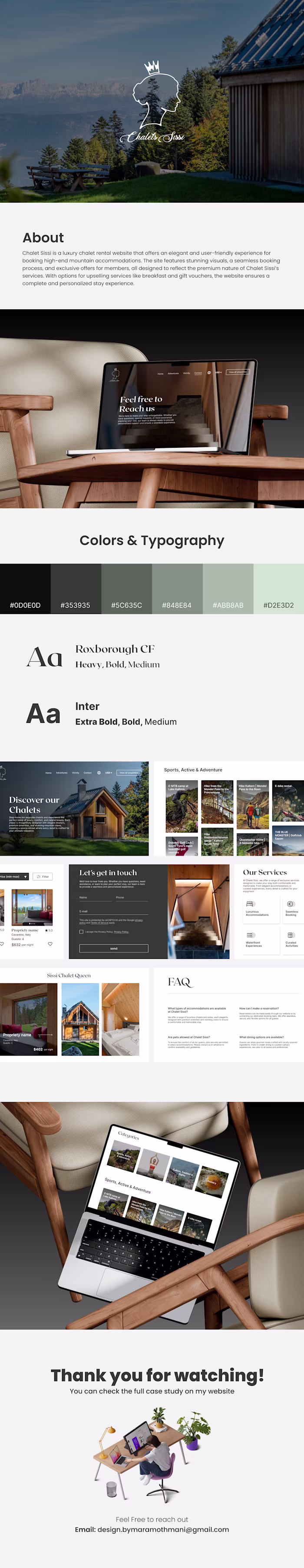 Chalet Sissi - Rental Website (UX/UI Design)