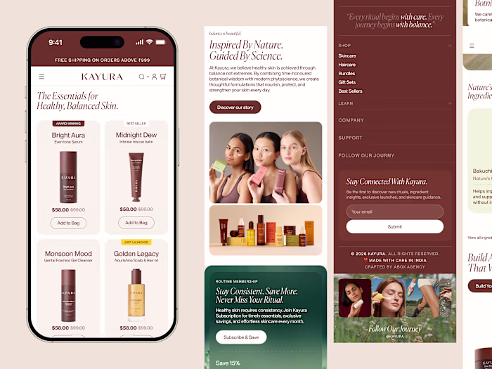 Kayura | Responsive E-commerce Experience
A