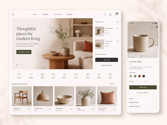 Responsive E-Commerce Storefront — Concept