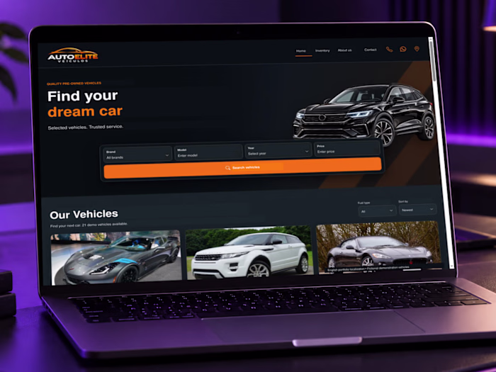 Auto Elite — Customizable Dealership Website