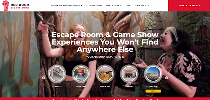 Development of Red Door Escape Room's Scalable Website