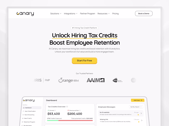 Canary AI Framer Website