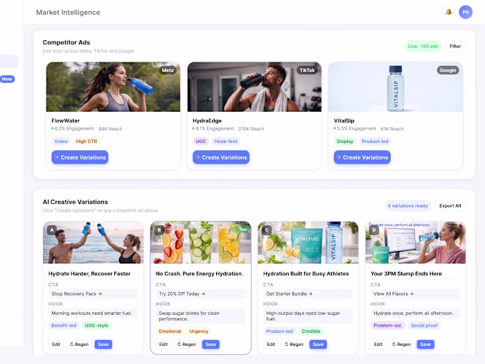 AI Marketing Intelligence & Creative