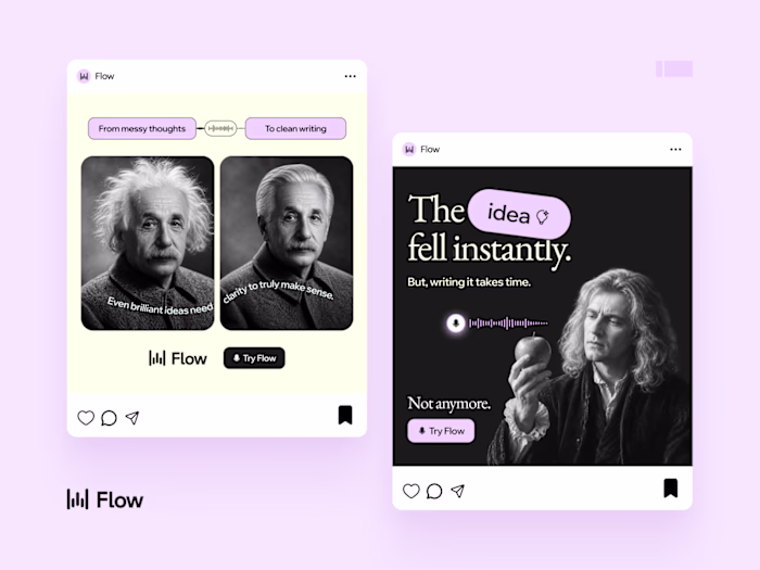 Overview: Flow turns spoken thoughts