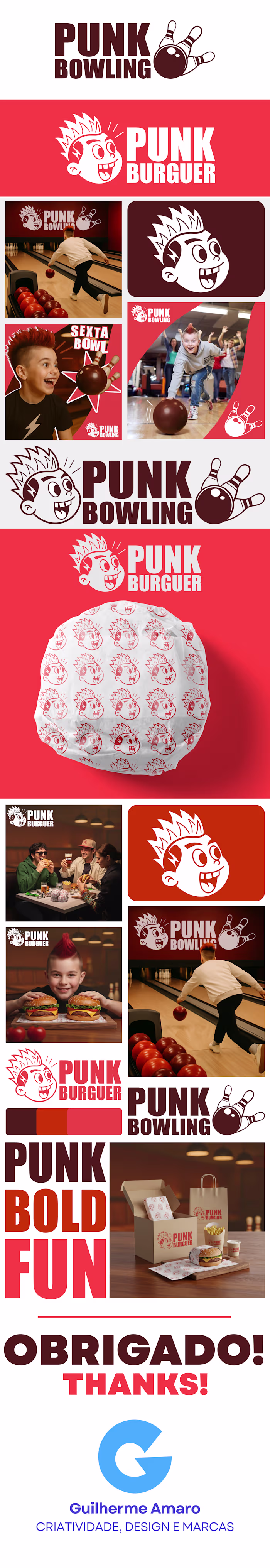 Punk Bowling & Burguer — Brand Identity