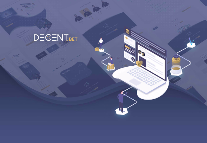 Decent.BET Rebrand, Website Design & Crypto Wallet Design