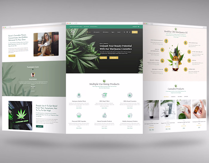 CBD, Cannabis Shopify Store Design