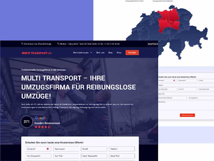Multi Transport GmbH – Webflow Website 