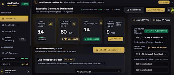 LeadPipeline — B2B Lead Engine