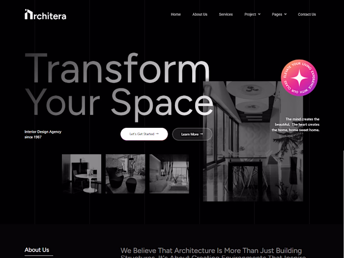 Good interiors deserve a website
