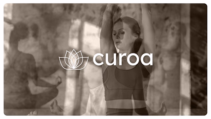 A serene logo designed for a yoga and wellness brand, inspir...
