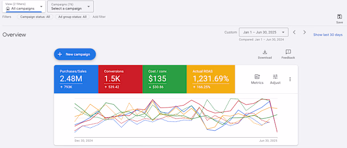 Google Ads Optimization for eCommerce Brand