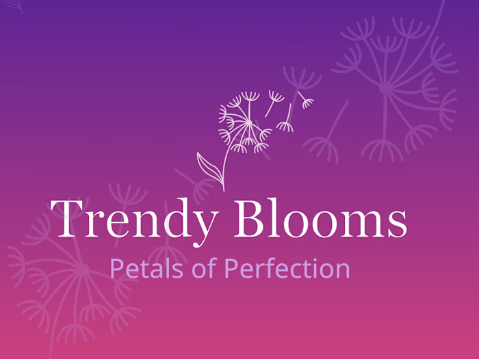 Trendy Blooms - Flower Catalog App for a Trendy Florist
