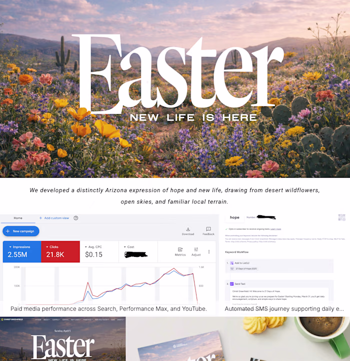 Easter at Christ Greenfield | Integrated Campaign Strategy